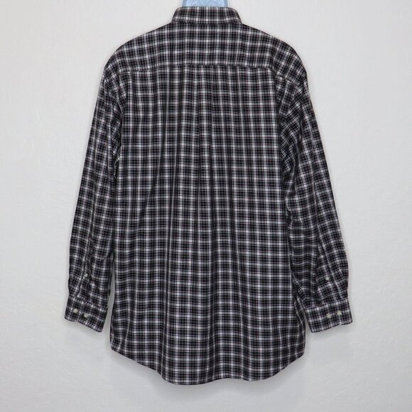 Jos. A. Bank* Men's Long Sleeve Button Down Curved Hem Plaid Dress Shirt~ Large - Picture 2 of 9